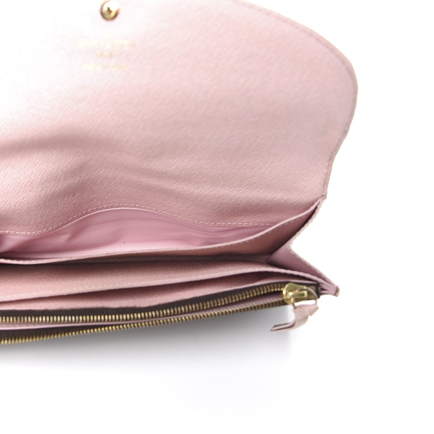 Damier Ebene Caissa Wallet Rose Ballerine