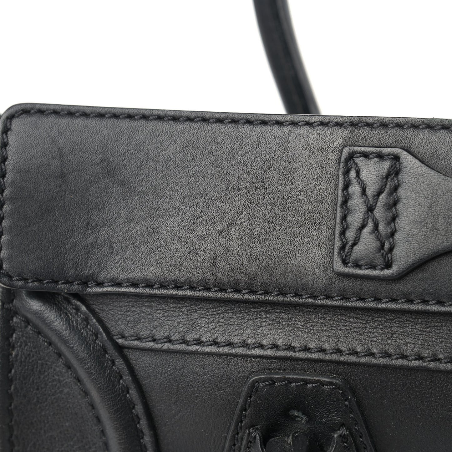 Smooth Calfskin Micro Luggage Black