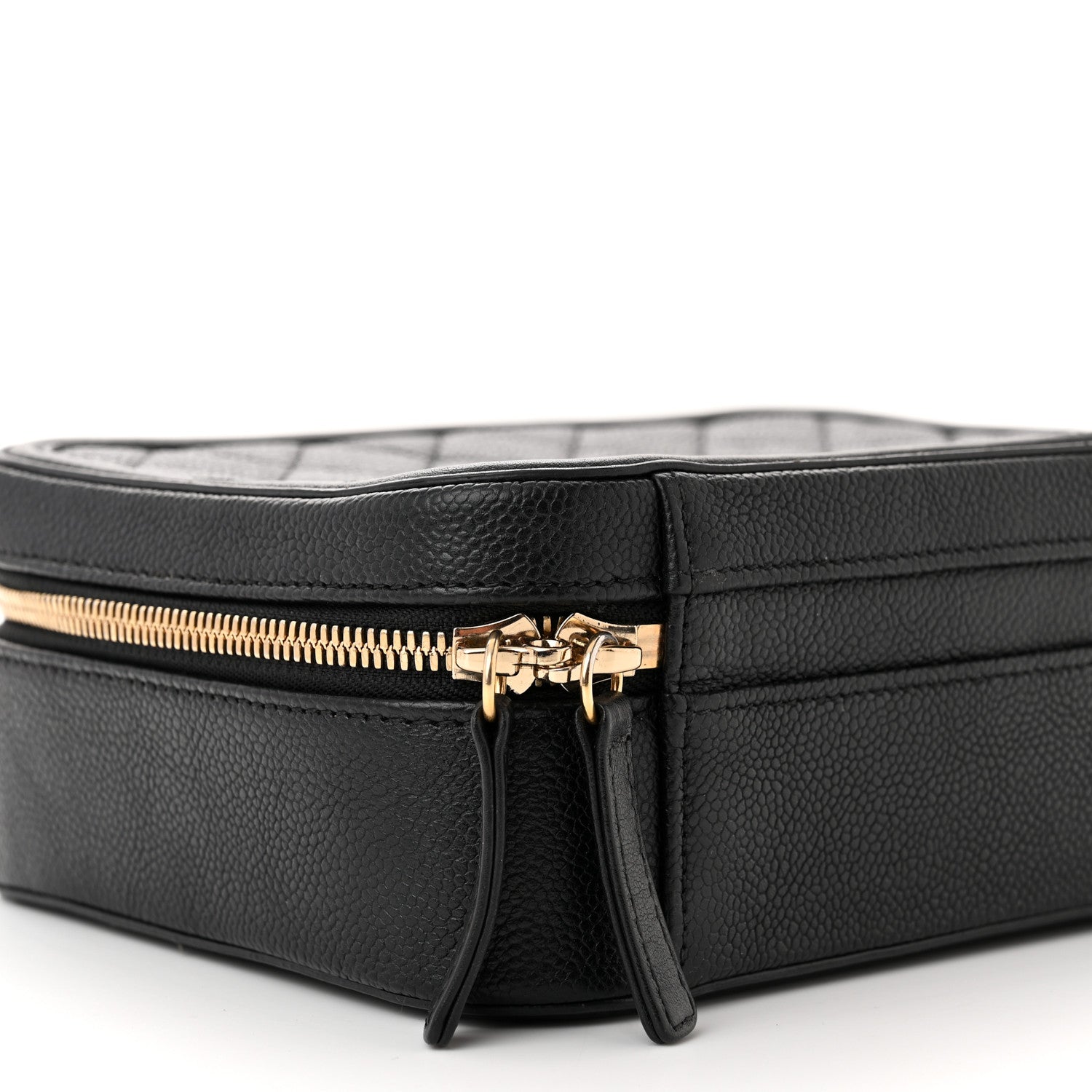 Chanel Caviar Quilted Medium CC Filigree Vanity Case Black 9 of 12