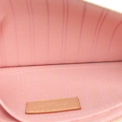 Louis Vuitton Damier Azur Neverfull MM GM Pochette Rose Ballerine 5 of 7