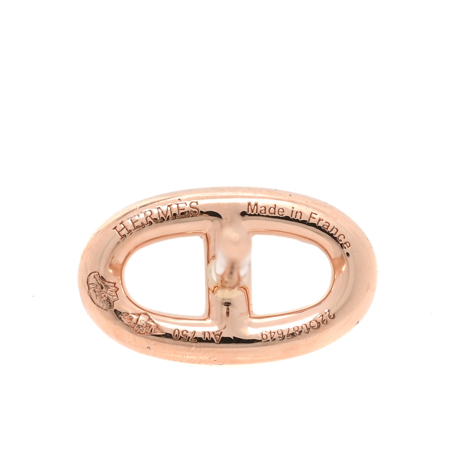 Hermes 18K Rose Gold TPM Farandole Stud Earrings 4 of 4