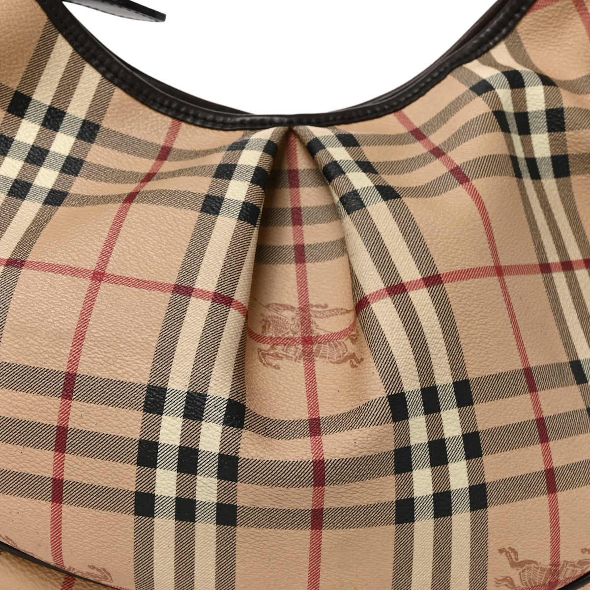Burberry Haymarket Check Hobo 7 of 9