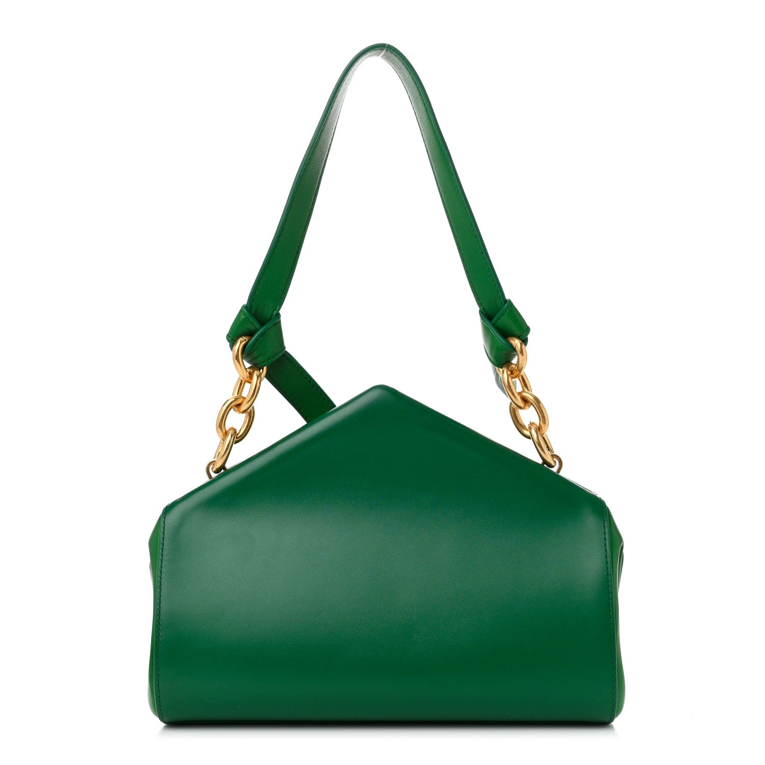 Bottega Veneta Calfskin Tip Clutch Racing Green 1 of 9