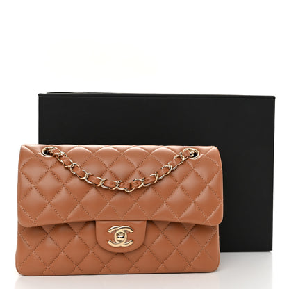 Chanel Lambskin Quilted Small Double Flap Brown 11 of 11