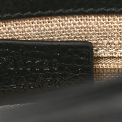 Gucci Dollar Calfskin Interlocking G Crossbody Bag Black 8 of 15