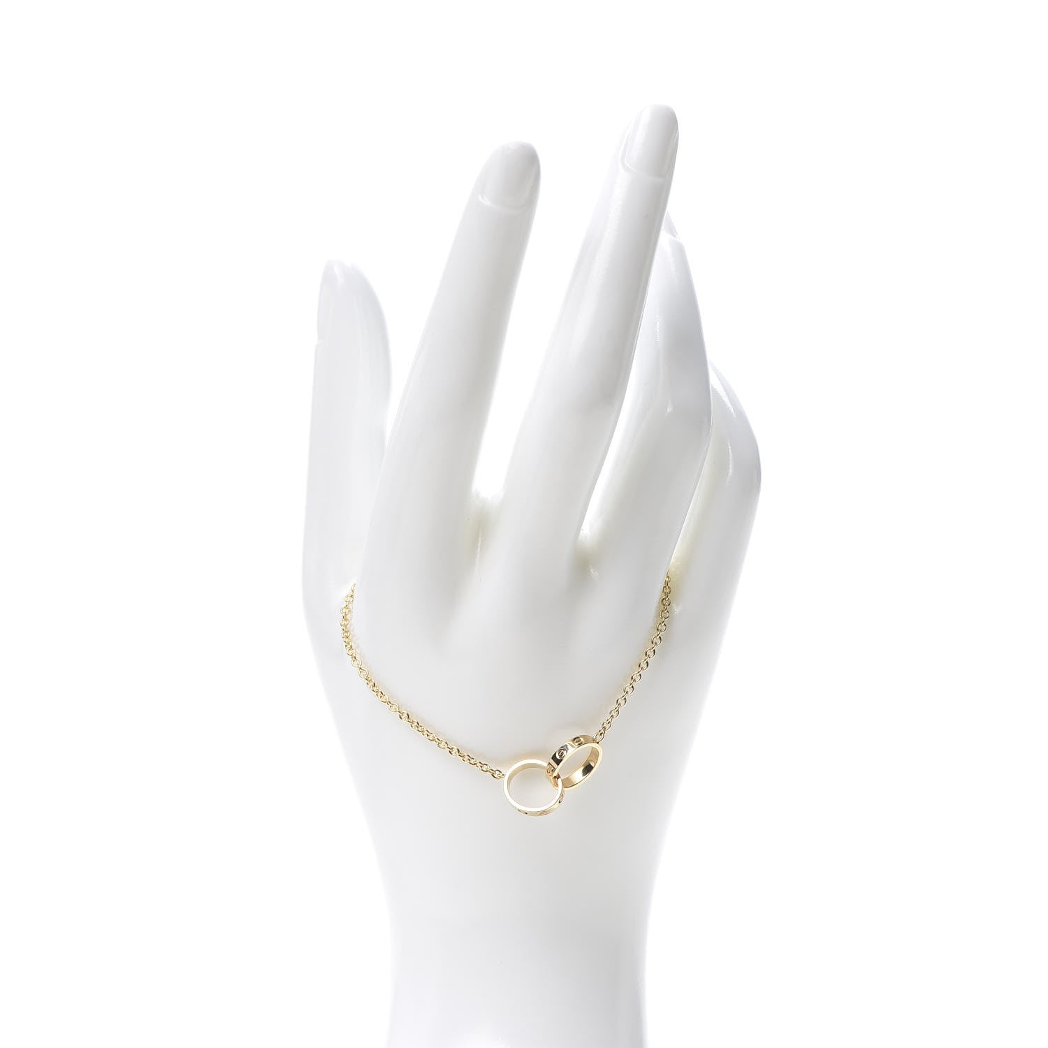 Cartier 18K Yellow Gold Interlocking LOVE Bracelet 2 of 7