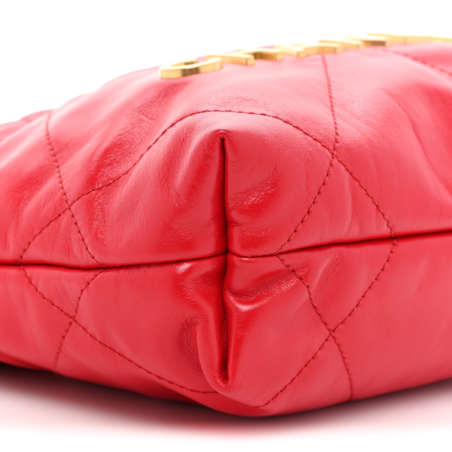 Chanel Shiny Calfskin Quilted Mini Chanel 22 Red 9 of 11