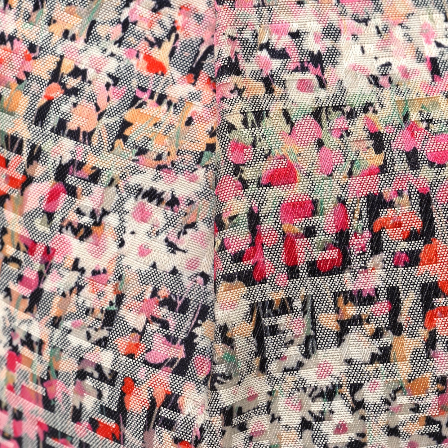 Zucchino Vitello Floral Forever Chef Shoulder Bag Rosa Papaya Rosa Confetto