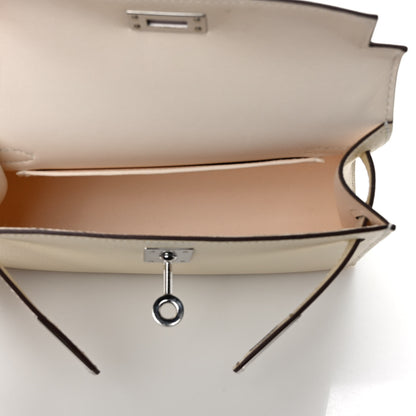 Hermes Epsom Mini Kelly Sellier 20 Nata Jaune Ambre Brique 5 of 9