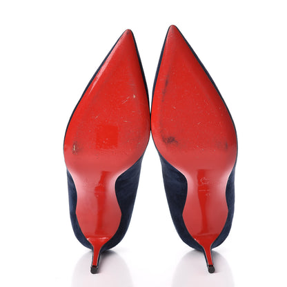 Christian Louboutin Veau Velours So Kate 85 Pumps 41 Navy 7 of 17