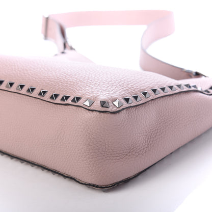 Valentino Garavani Pebbled Calfskin Small Rockstud Flip-Lock Messenger Bag Poudre 8 of 8