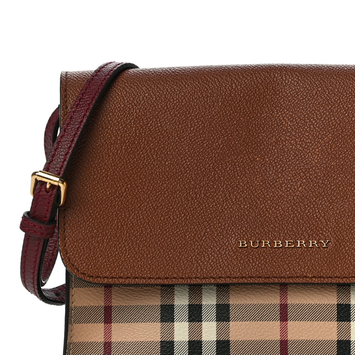 Haymarket Check Small Loxley Crossbody Bright Toffee