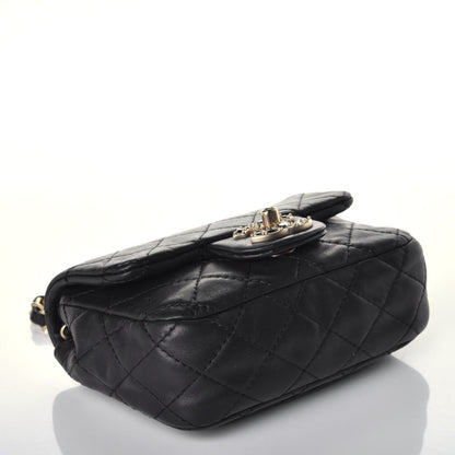 Chanel Lambskin Quilted Precious Jewel Mini Square Flap Black 4 of 9