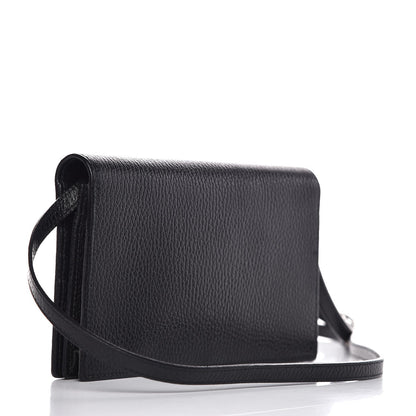 Gucci Dollar Calfskin Mini Swing Wallet Bag Black 3 of 11