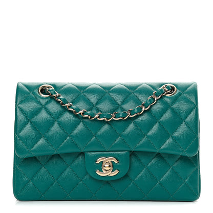 Chanel Caviar Quilted Small Double Flap Green 1 of 10
