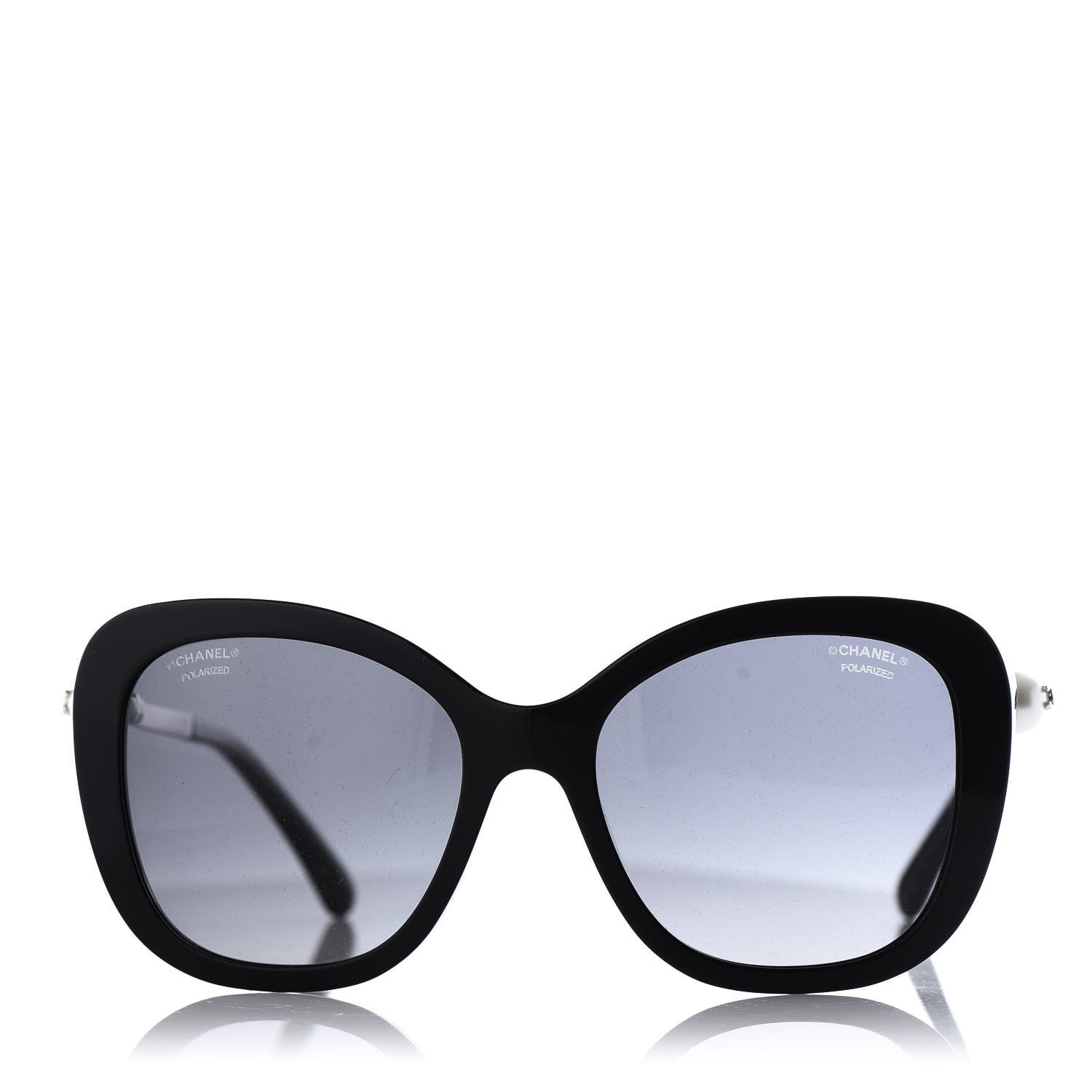 Chanel Polarized Pearl Sunglasses 5339-H Black 2 of 9