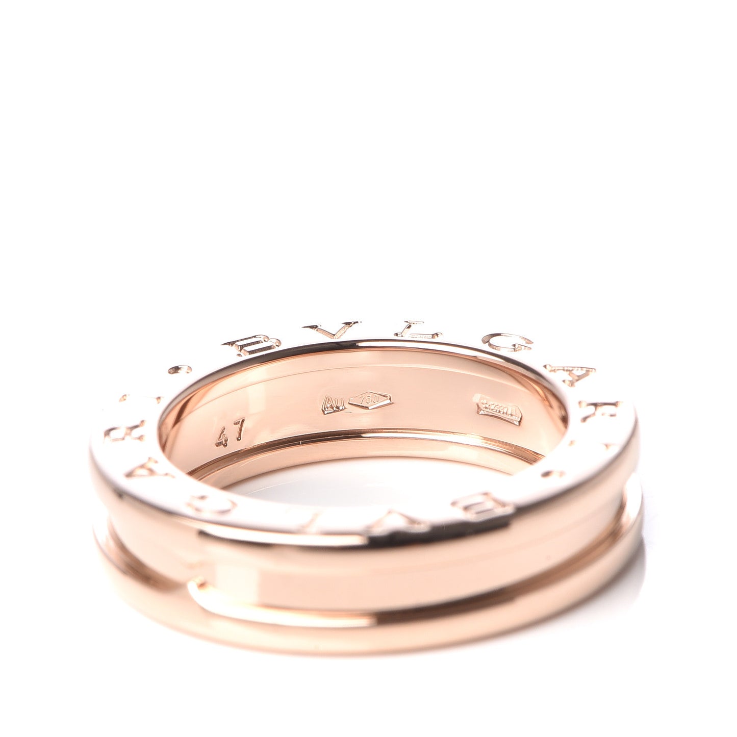 18K Rose Gold B.Zero1 One-Band Ring 47 4.25