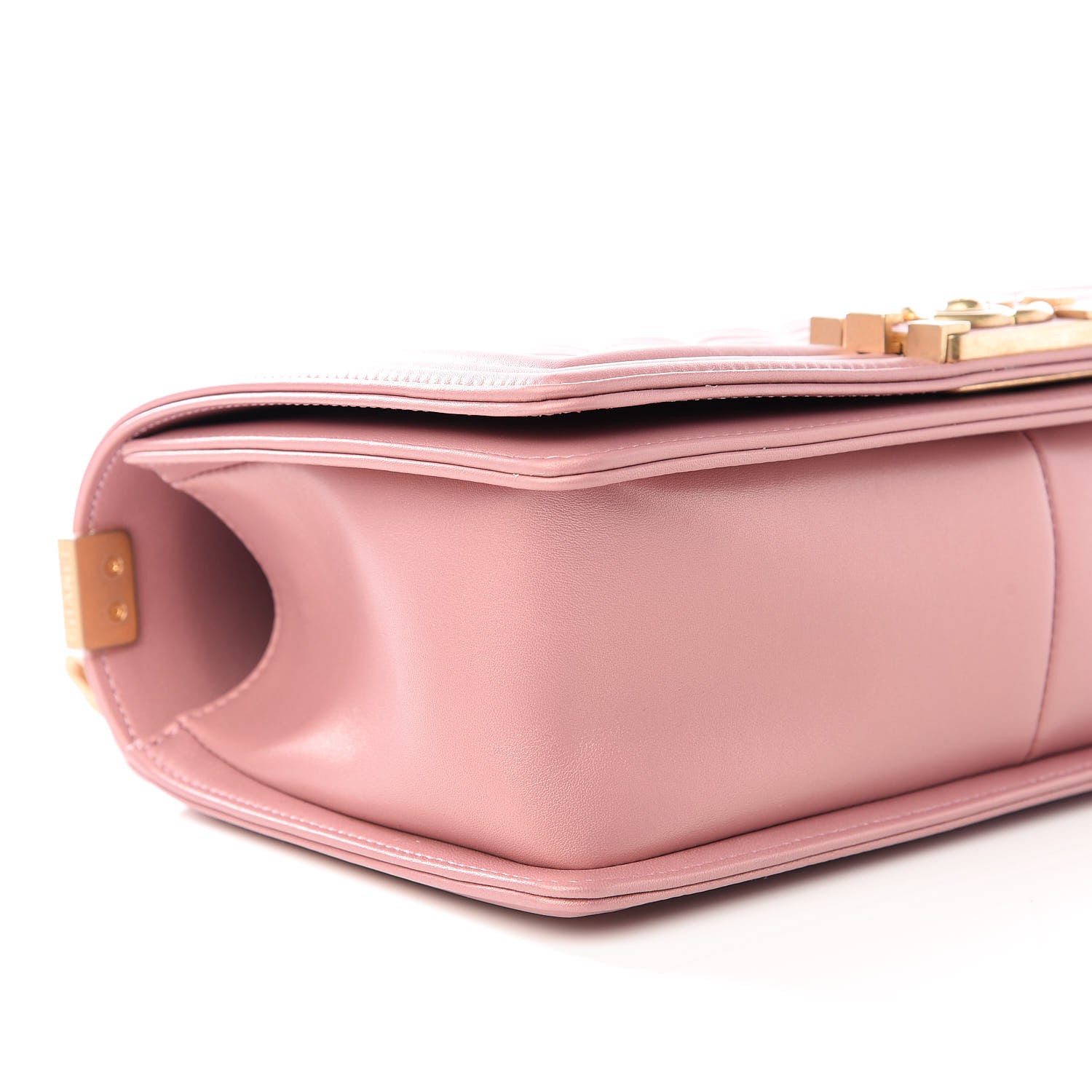 Chanel Metallic Calfskin Medium Boy Flap Pink 8 of 10