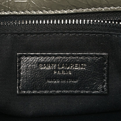 Saint Laurent Crinkled Calfskin Matelasse Monogram Medium Niki Chain Satchel Military Olive 6 of 9