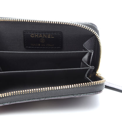 Chanel Iridescent Caviar Quilted Zip Coin Purse Black 5 of 8