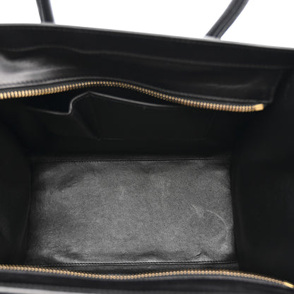Celine Elephant Calfskin Suede Mini Tri-Color Luggage Sand 5 of 10
