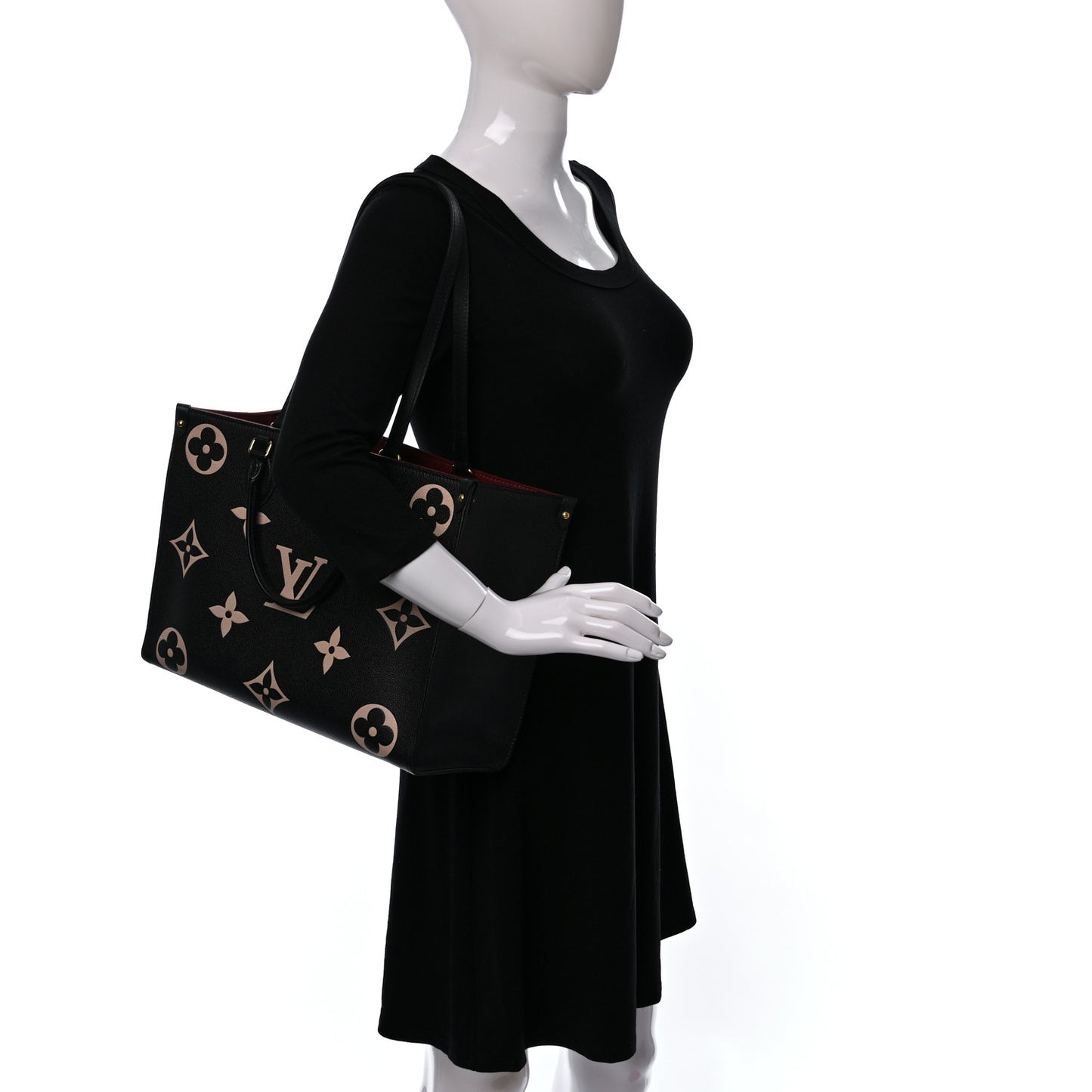 Empreinte Monogram Giant Onthego MM Black Beige