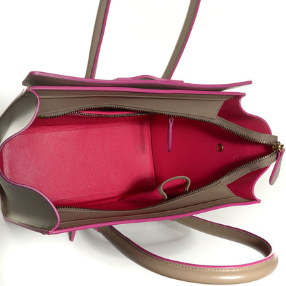 Celine Palmelato Calfskin Micro Luggage Beige 5 of 9
