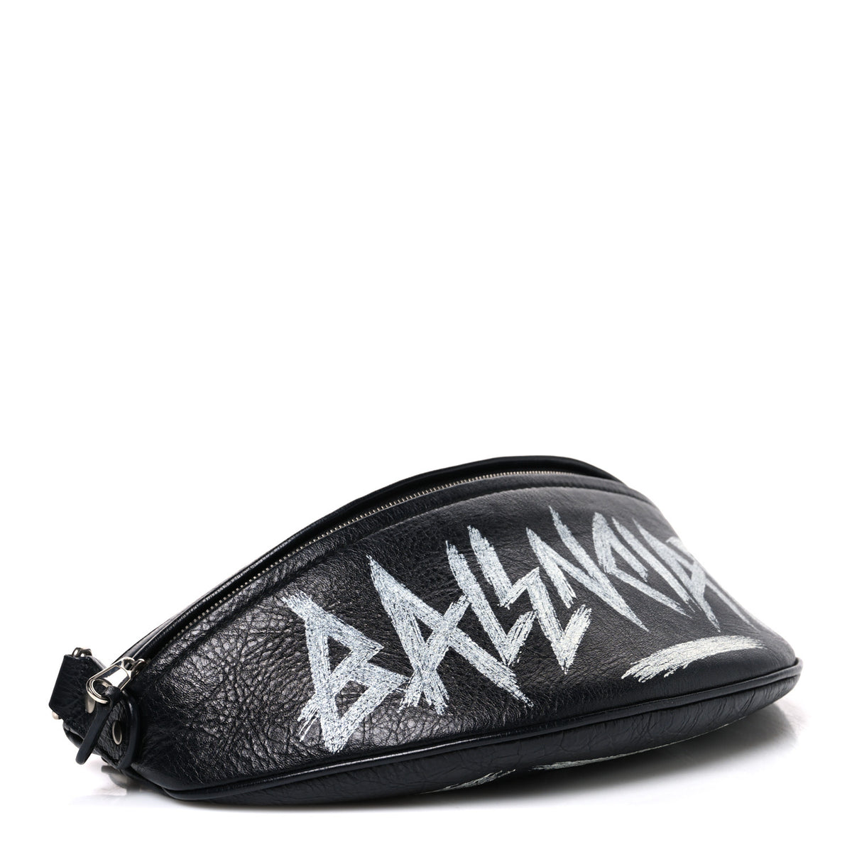 Balenciaga Agneau Arena Graffiti All Over XS Souvenir Belt Bag Black White 3 of 8