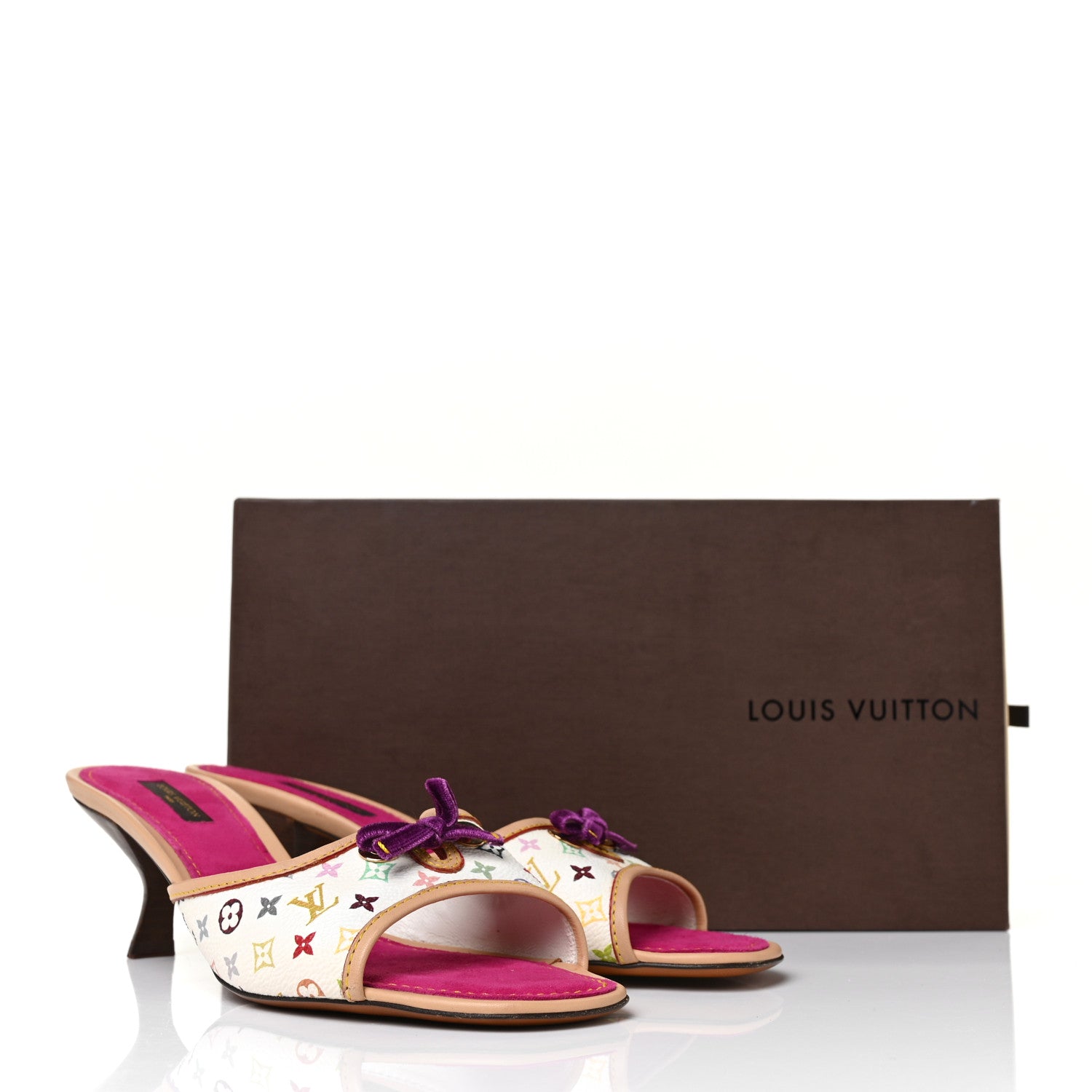 Louis Vuitton Monogram Multicolor Sandal Mule 39 White 9 of 9