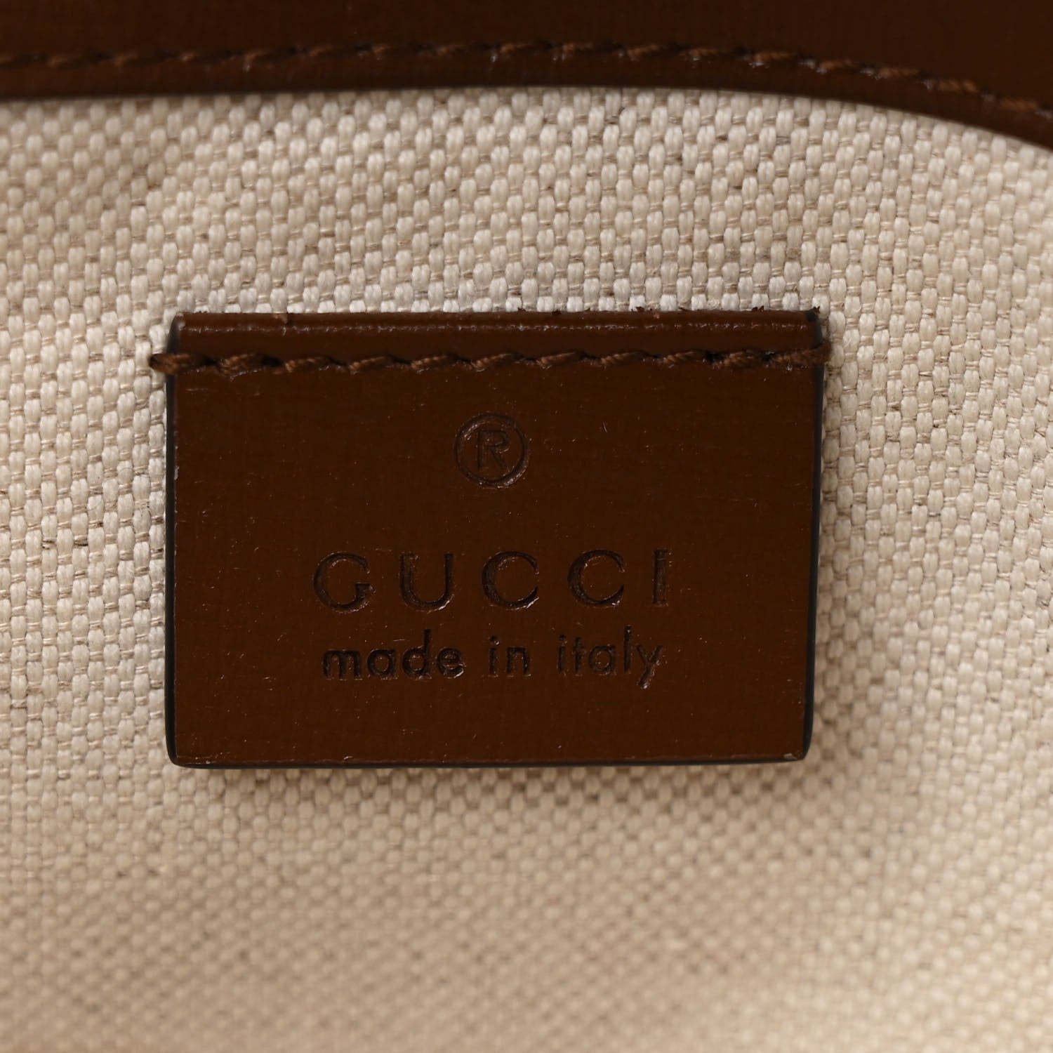 Gucci GG Supreme Monogram Azalea Calfskin Web Mini Horsebit 1955 Shoulder Bag Beige Ebony Brown Sugar 6 of 11