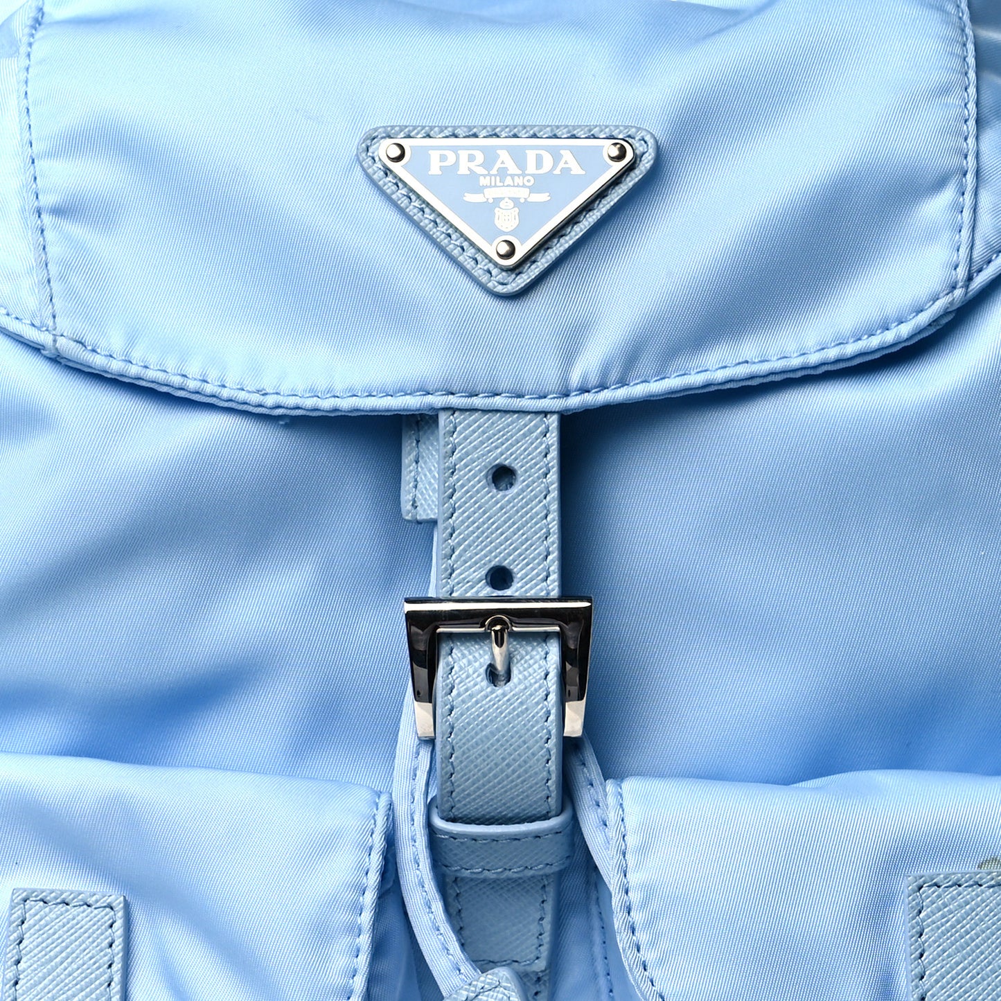 Tessuto Nylon Vela Small Backpack Celeste