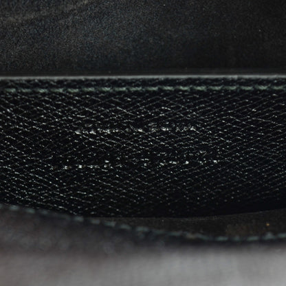 Saint Laurent Glossy Grained Calfskin Lutetia Flap Clutch Black 8 of 8