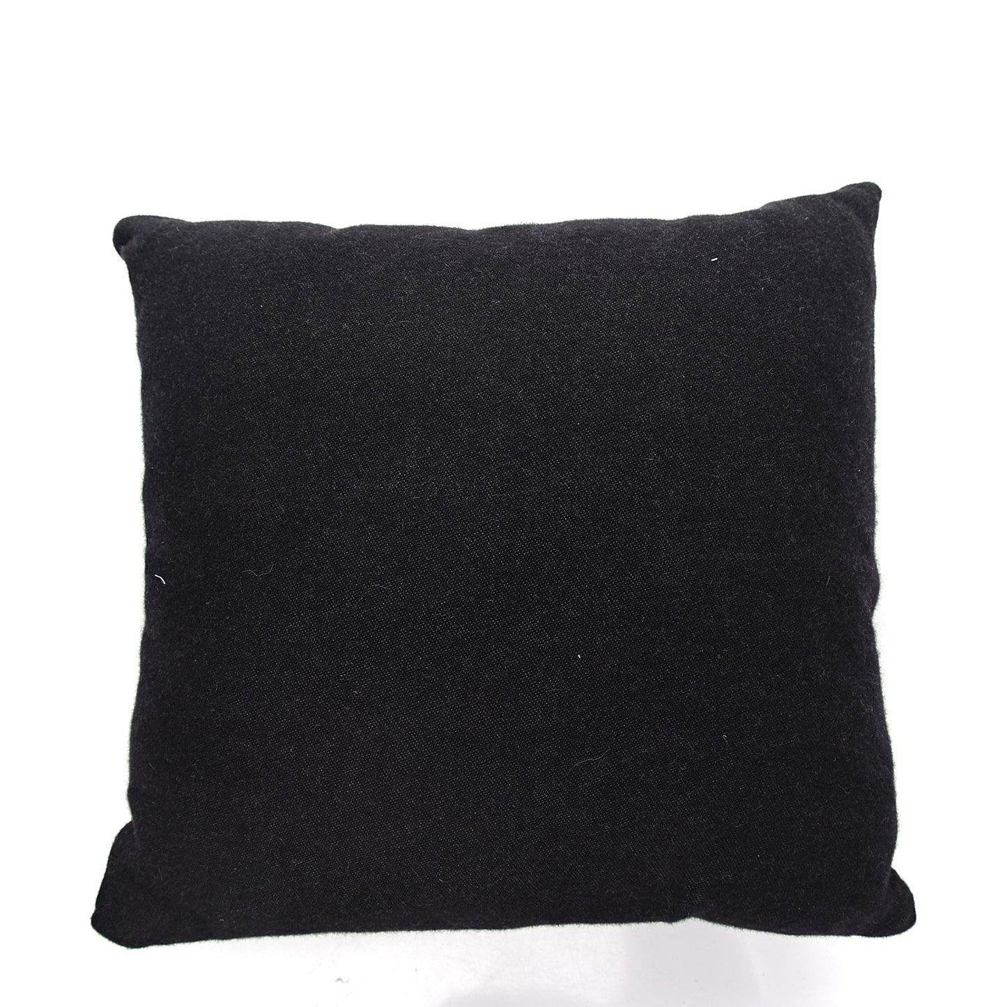 Merino Wool Cashmere CC Logo Pillow Black Grey