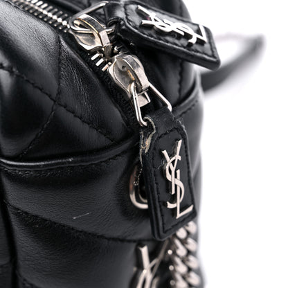 Saint Laurent Calfskin Y Quilted Monogram Small Loulou Bowling Bag Black 11 of 11