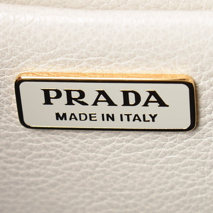 Prada Velvet Straw Cahier Shoulder Bag Naturale Talco 6 of 6