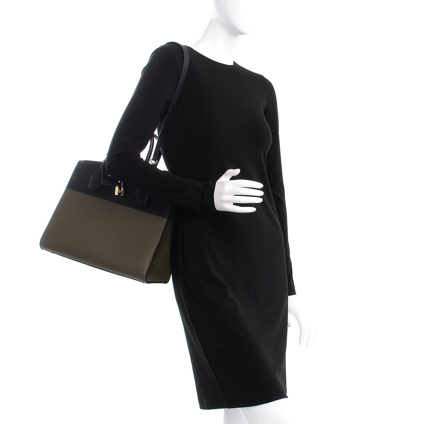 Calfskin City Steamer MM Kaki Black