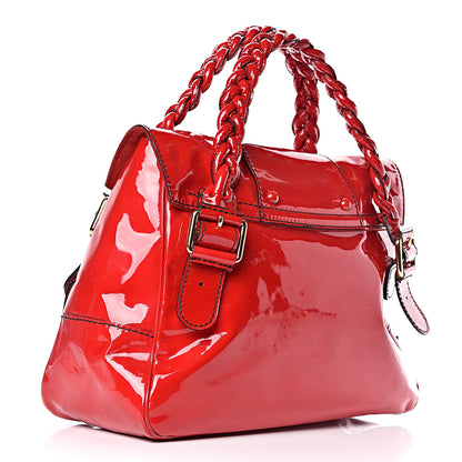 Valentino Garavani Patent Large Histoire Red 3 of 13