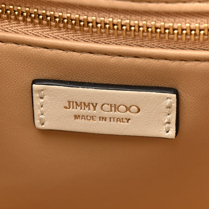 Jimmy Choo Soft Shiny Calfskin Bon Bon East West Bucket Bag Latte 6 of 13