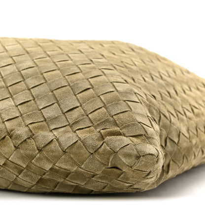 Bottega Veneta Suede Intrecciato Large Hop Mud 10 of 10