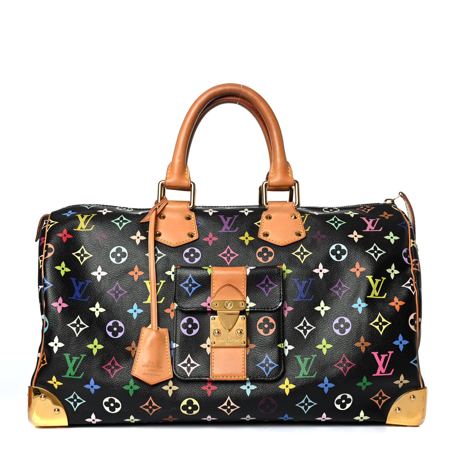 Louis Vuitton Monogram Multicolor Speedy 40 Black 1 of 4
