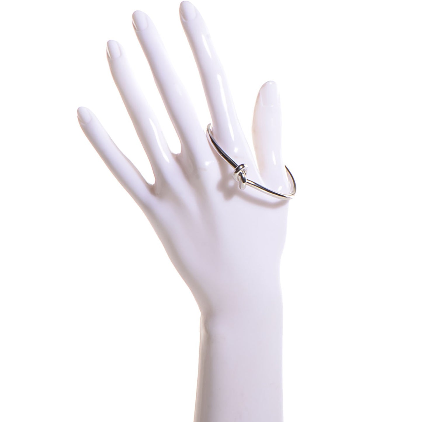 Extra Thin Knot Medium Bracelet Silver