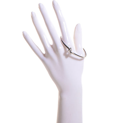 Celine Extra Thin Knot Medium Bracelet Silver 2 of 4