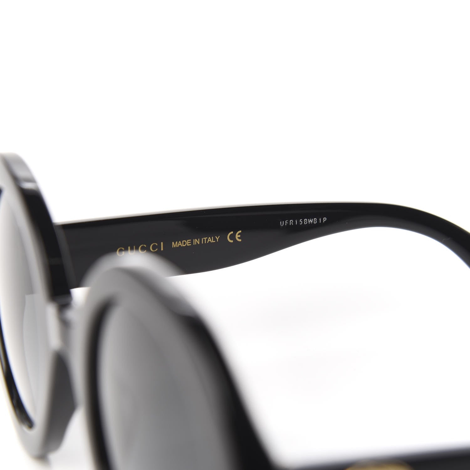 Gucci Acetate Round GG Sunglasses GG0319S Black 6 of 7