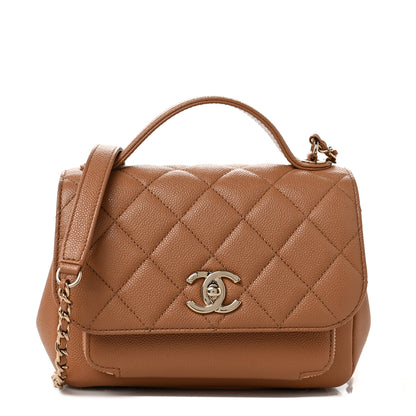 Chanel Caviar Quilted Small Business Affinity Flap Camel 1 of 9