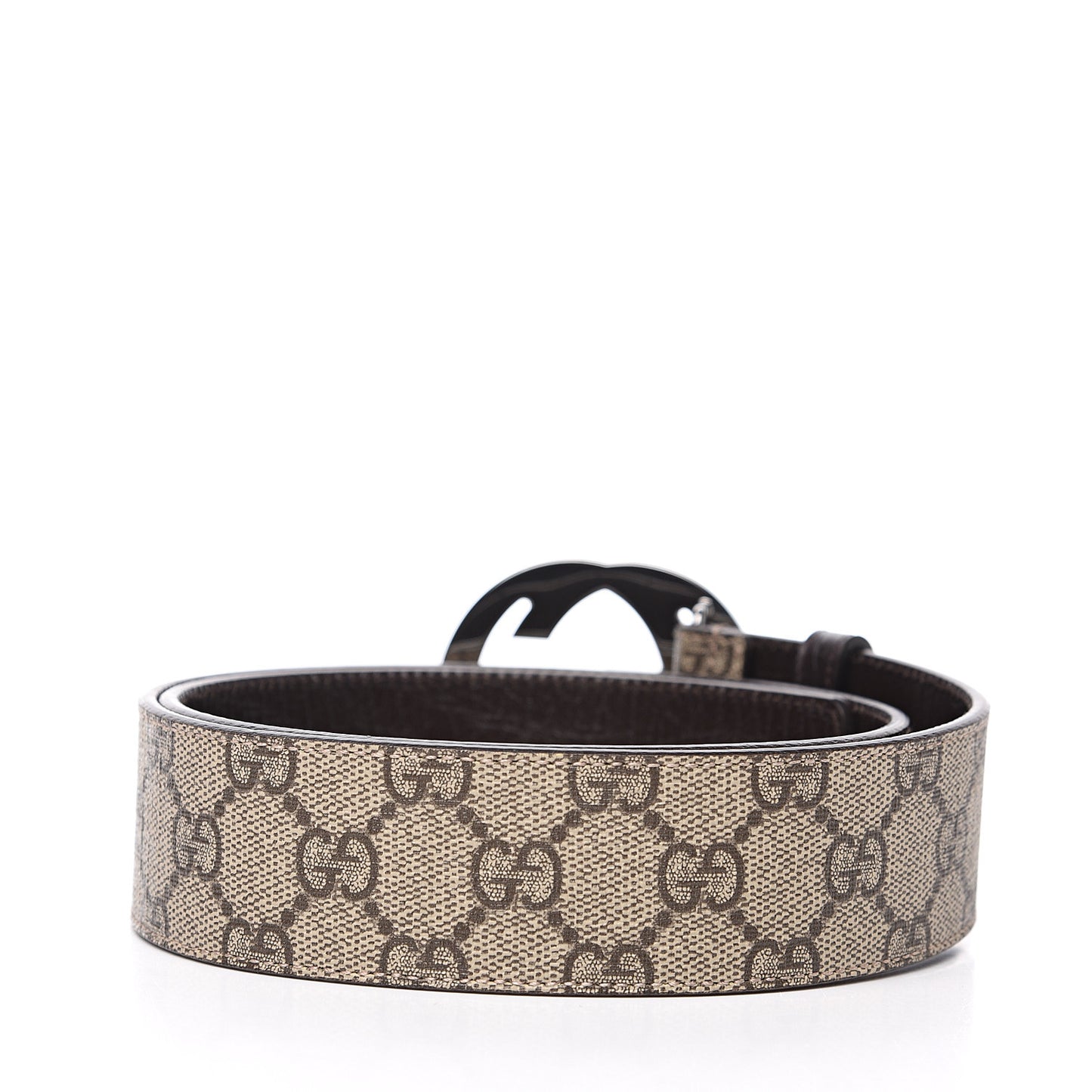 GG Plus Monogram Interlocking G Belt 80 32 Dark Brown