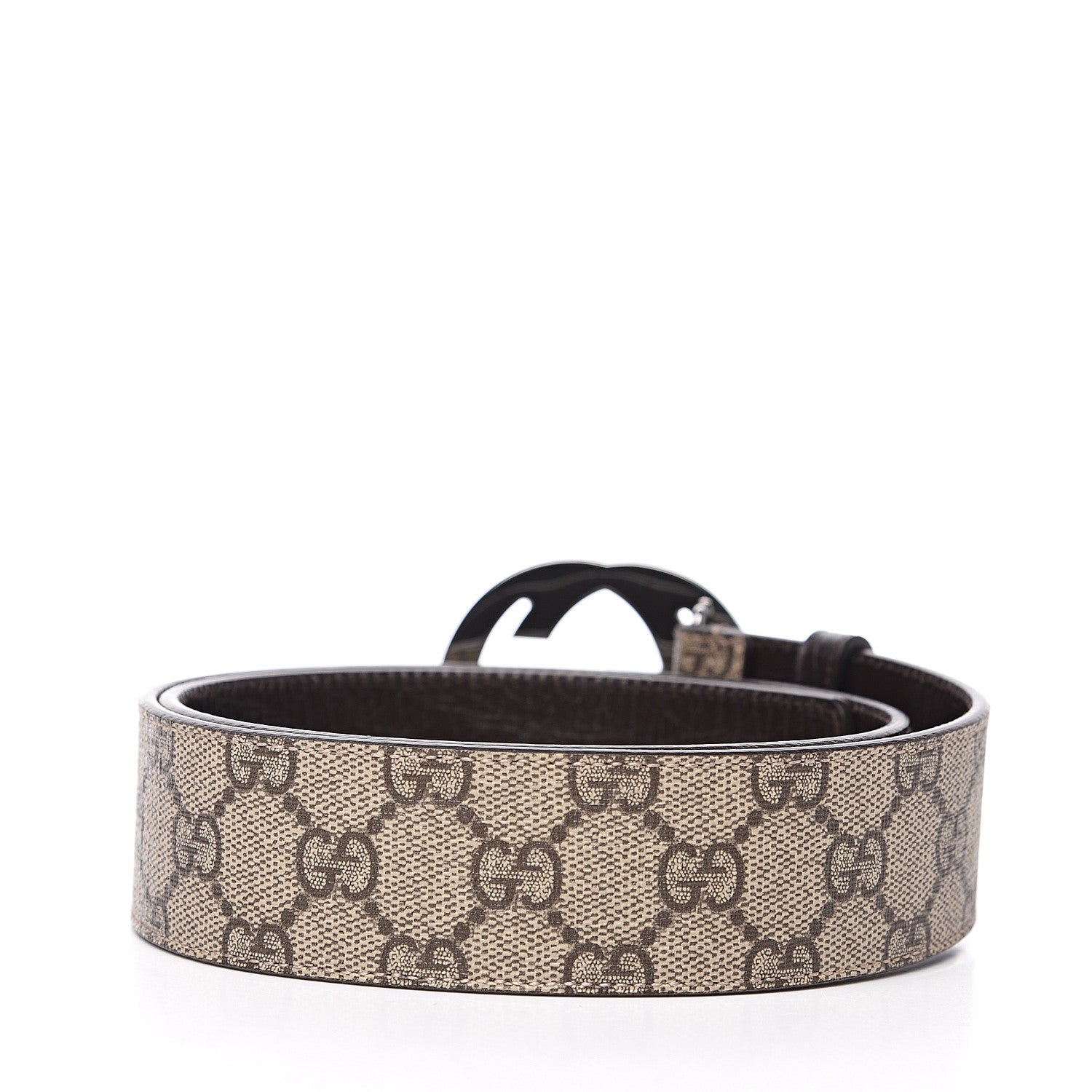 Gucci GG Plus Monogram Interlocking G Belt 80 32 Dark Brown 2 of 4