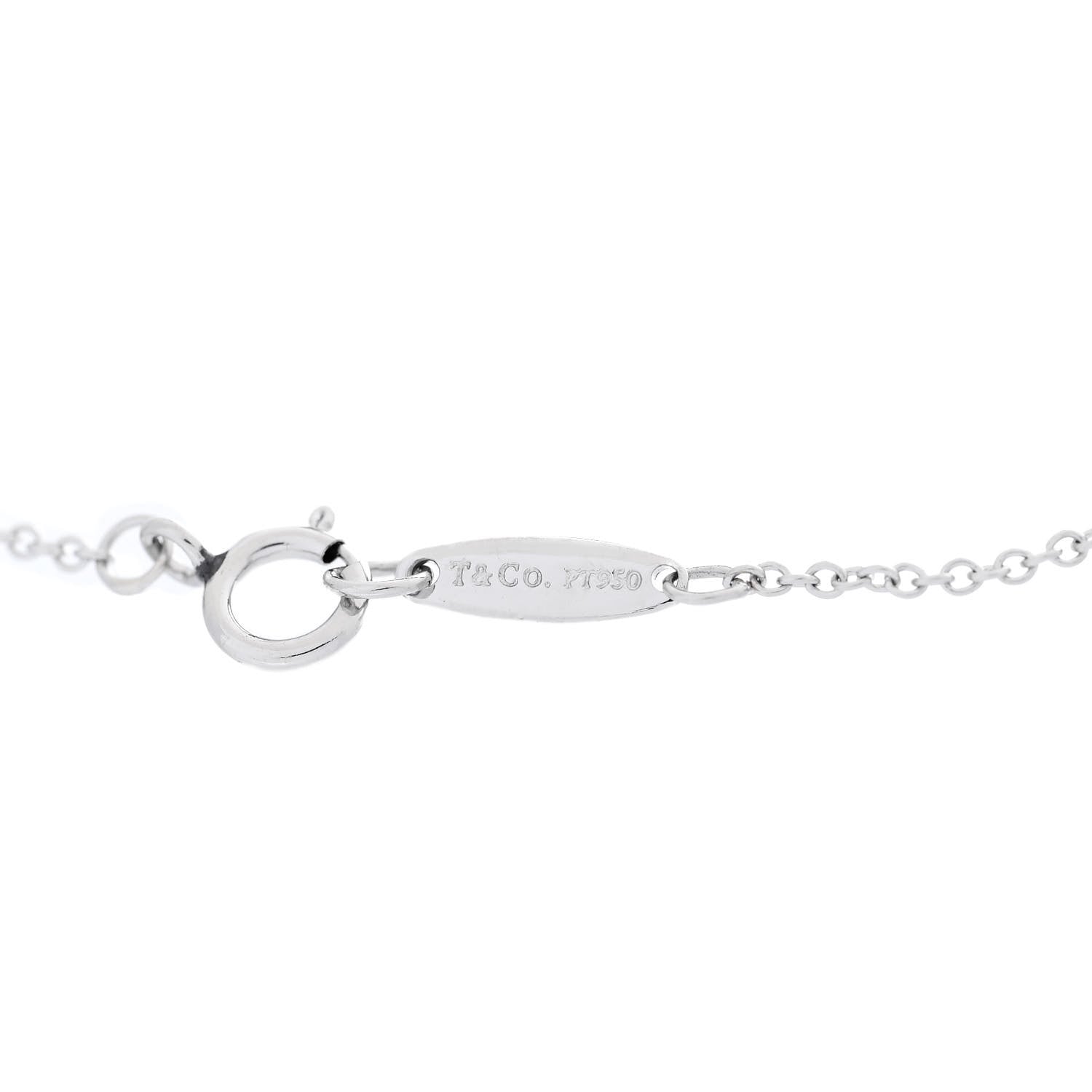 Tiffany Platinum Diamond .15ctw Elsa Peretti Diamonds by the Yard Station Bracelet 5 of 5