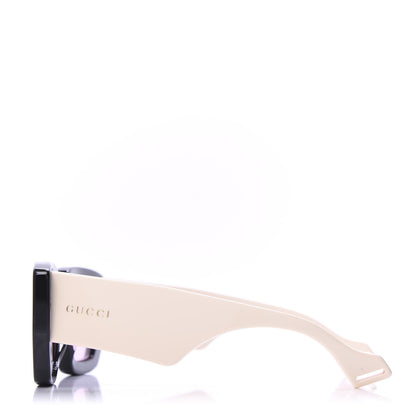 Gucci Square Frame Sunglasses GG0630S Black Ivory 2 of 8