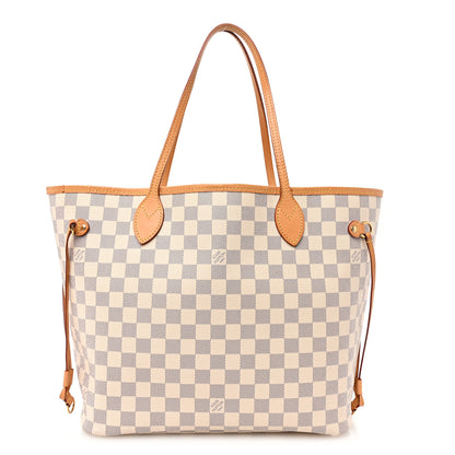 Louis Vuitton Damier Azur Neo Neverfull MM Rose Ballerine 1 of 11