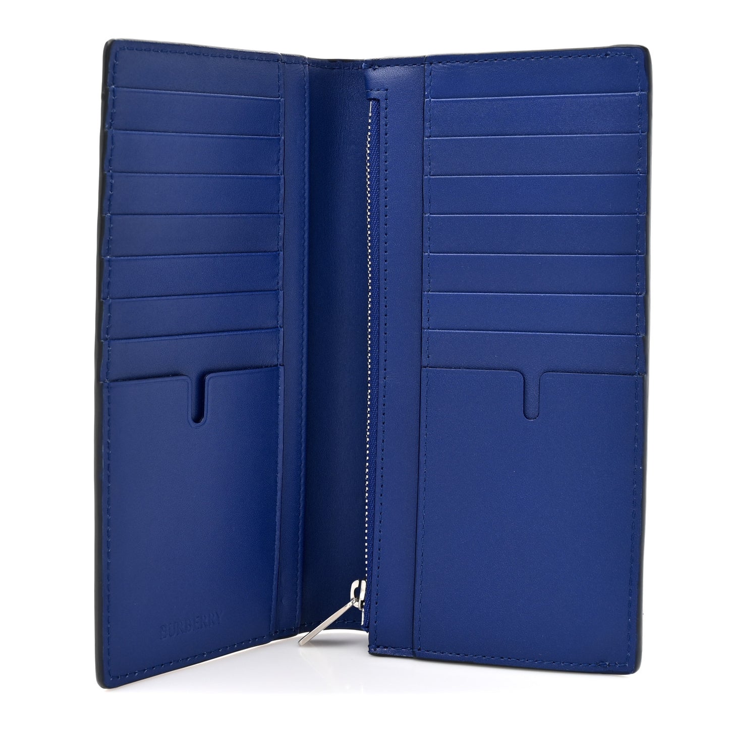 Calfskin Cavendish Continental Wallet Blue